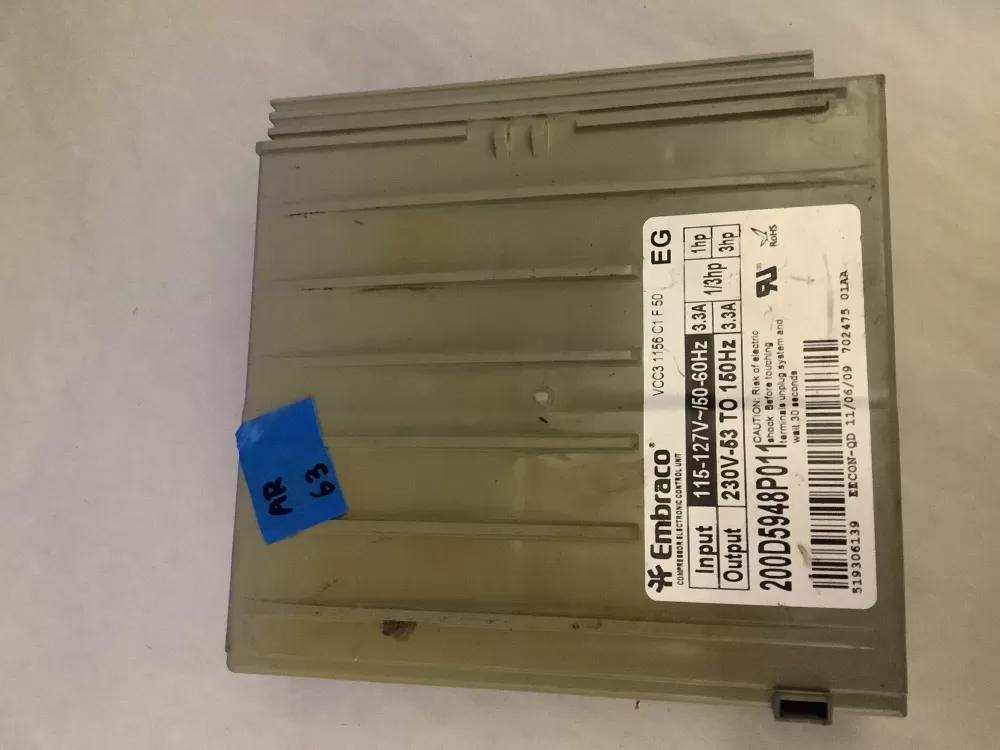 GE 200D5948P011 Refrigerator Display UI Control Board AZ197387 | AR63