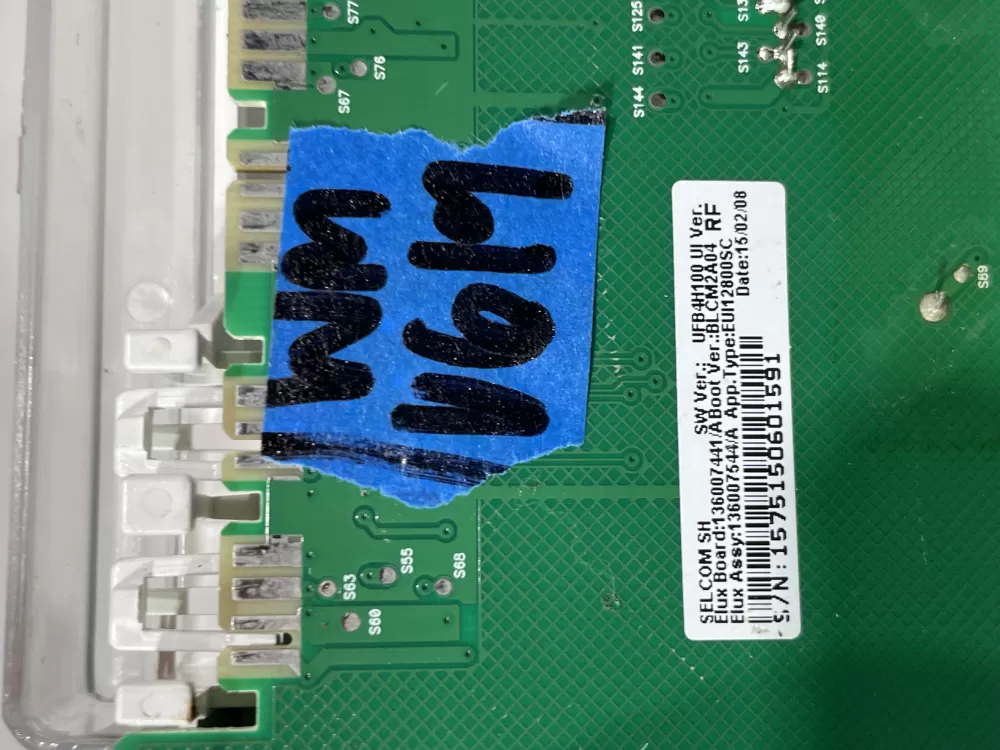 Frigidaire 136007544 A10066602 Washer Control Board Panel AZ148398 | Wmv619