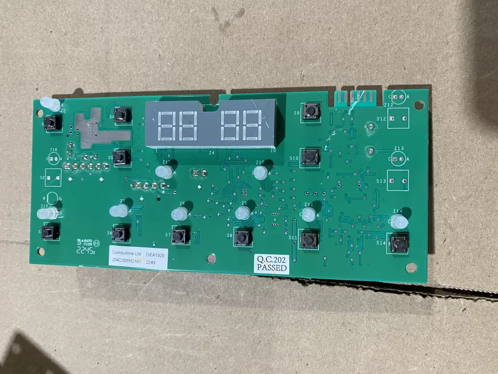 GE 294D2085G101  1920220512680 Refrigerator Dispenser Control Board