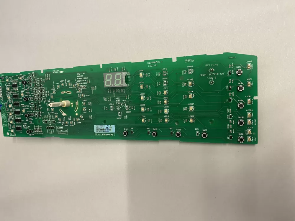 Whirlpool  Kenmore W10583043 WPW10578751 AP6023176  W10578751 PS11756517 Washer Control Board Interface