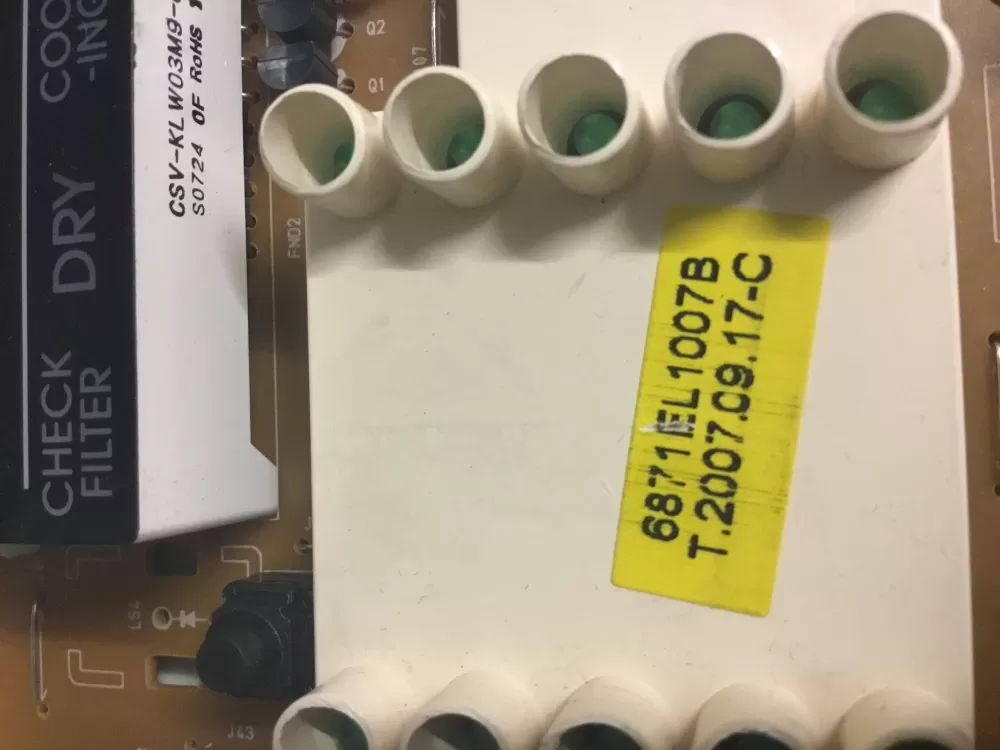 GE LG 6871EL1007B Dryer Control Board Interface AZ25397 | NR278