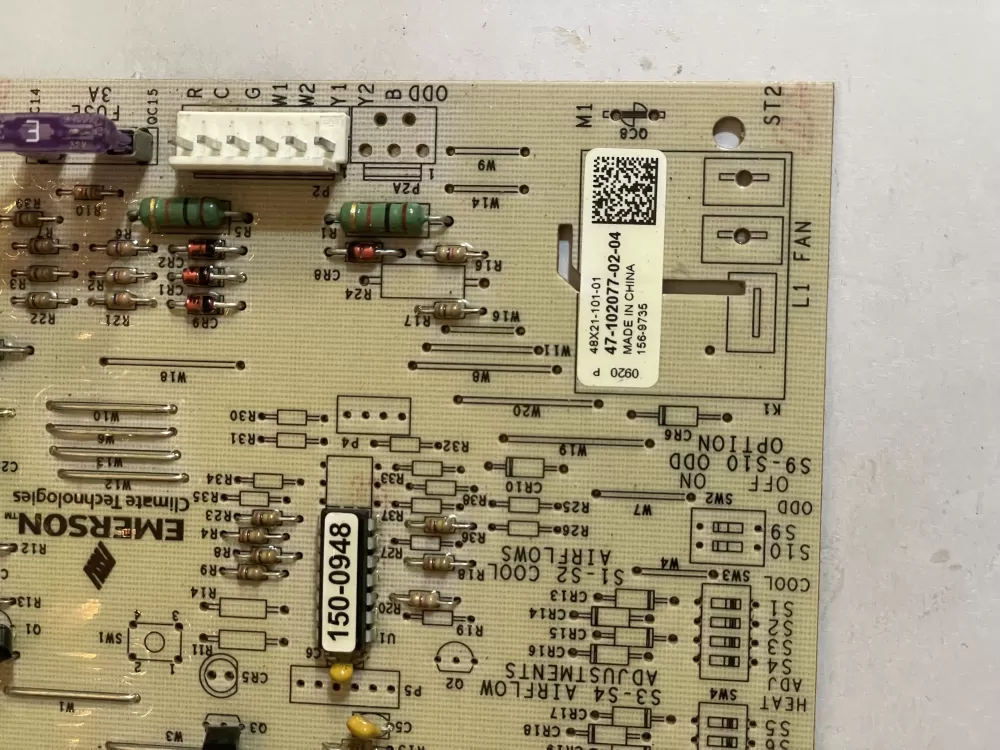 Rheem Air Handler Control Board 47-102077-02-04 156-9735 AZ181636 | KM663