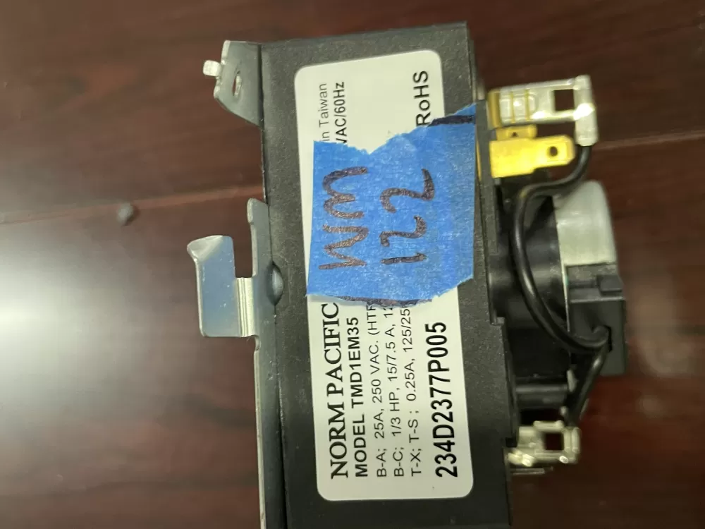 Hotpoint General Electric WE04X25280 Dryer Timer AZ82353 | Wm122