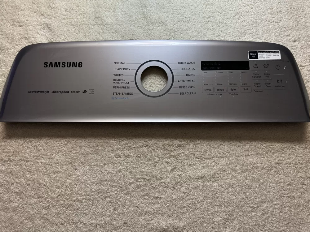 Samsung DC97-21544A  AP6975579 Washer Control Panel