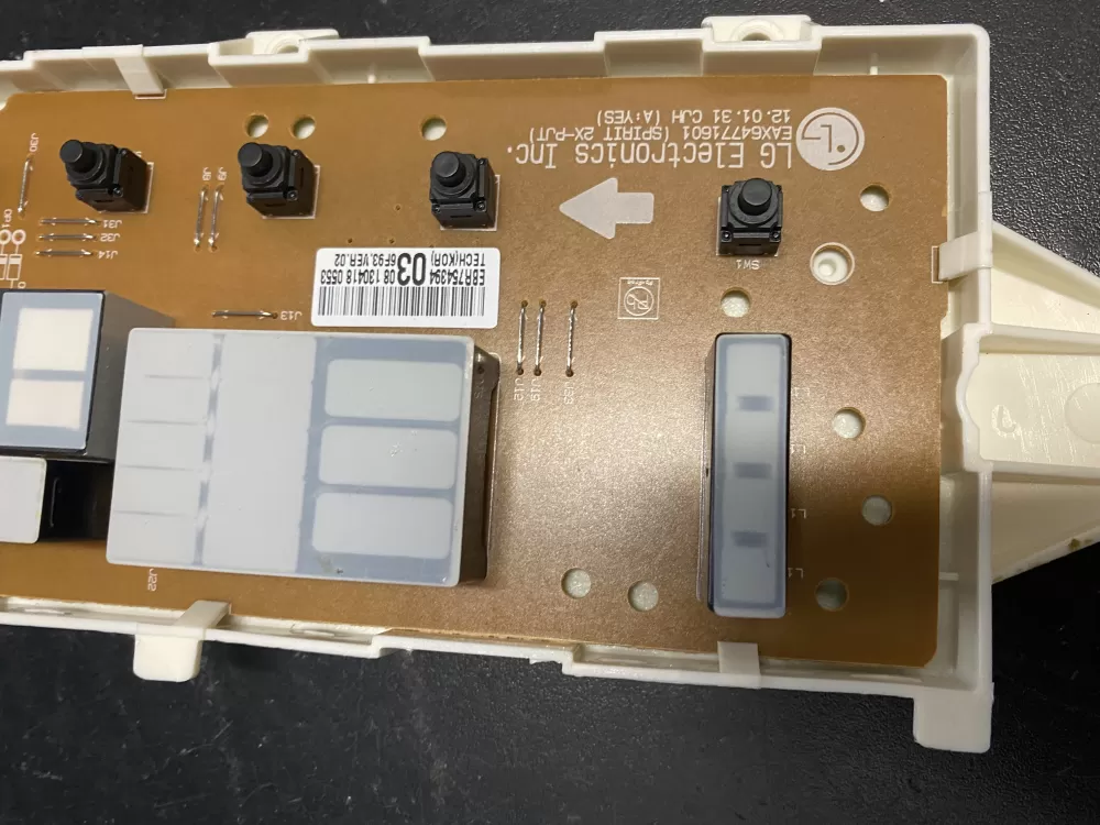 LG EBR75439403 Dryer Control Board