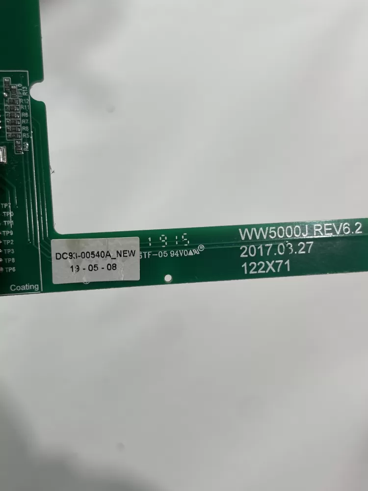 Samsung DC93 00540A Washer Control Board UI Module AZ182155 | Wm730
