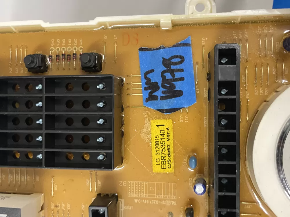 LG Kenmore EBR75351401 EBR75351404 Washer Control Board AZ225212 | Wmv978