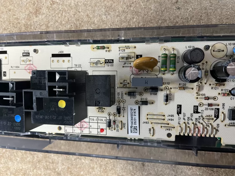 GE 164D8450G167 WB27X29137 Oven Range Control Board AZ2322 | KM679