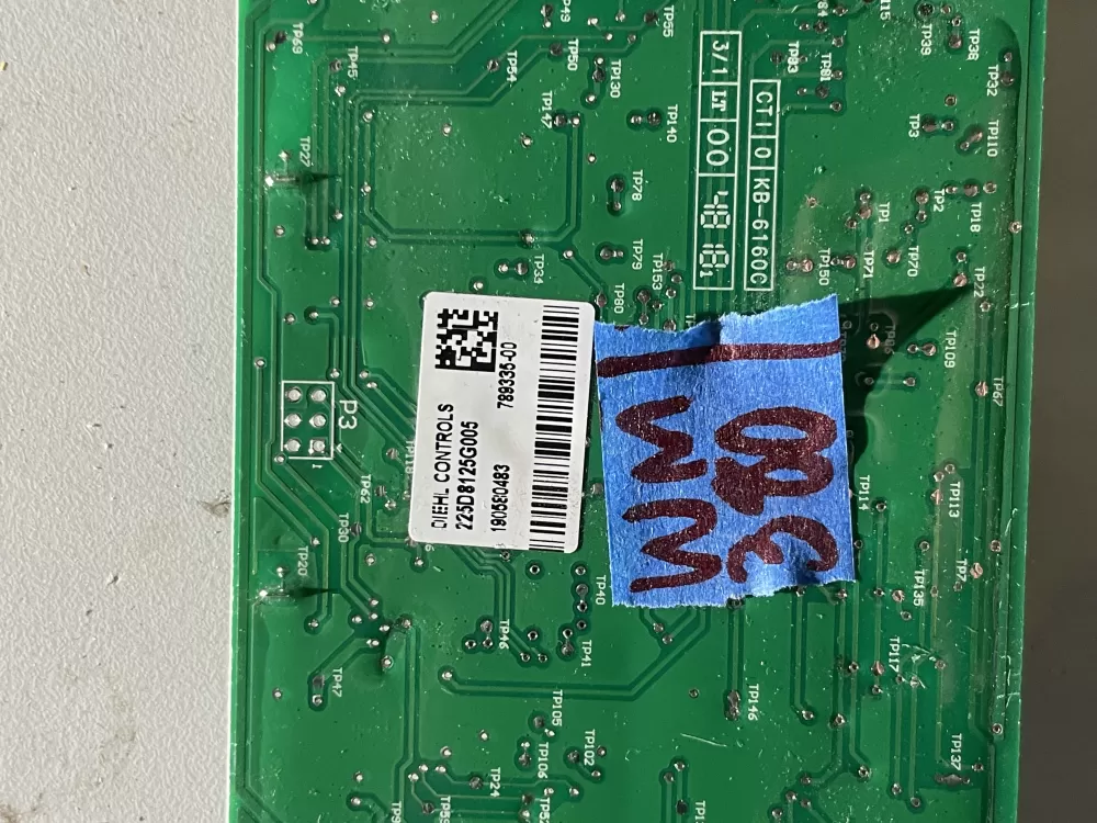 GE 225D8125G005 Wr55x31443 Refrigerator Control Board AZ40002 | Wm380