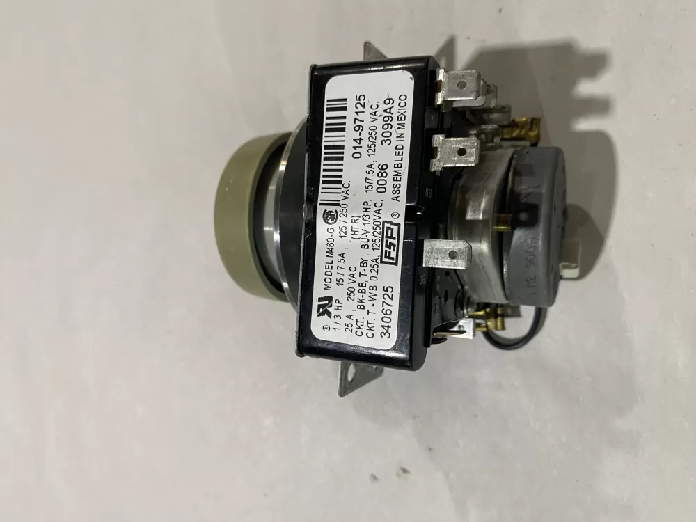 Whirlpool  Maytag  Amana AP6008573 3406725 WP3406725 PS11741713 Dryer Timer