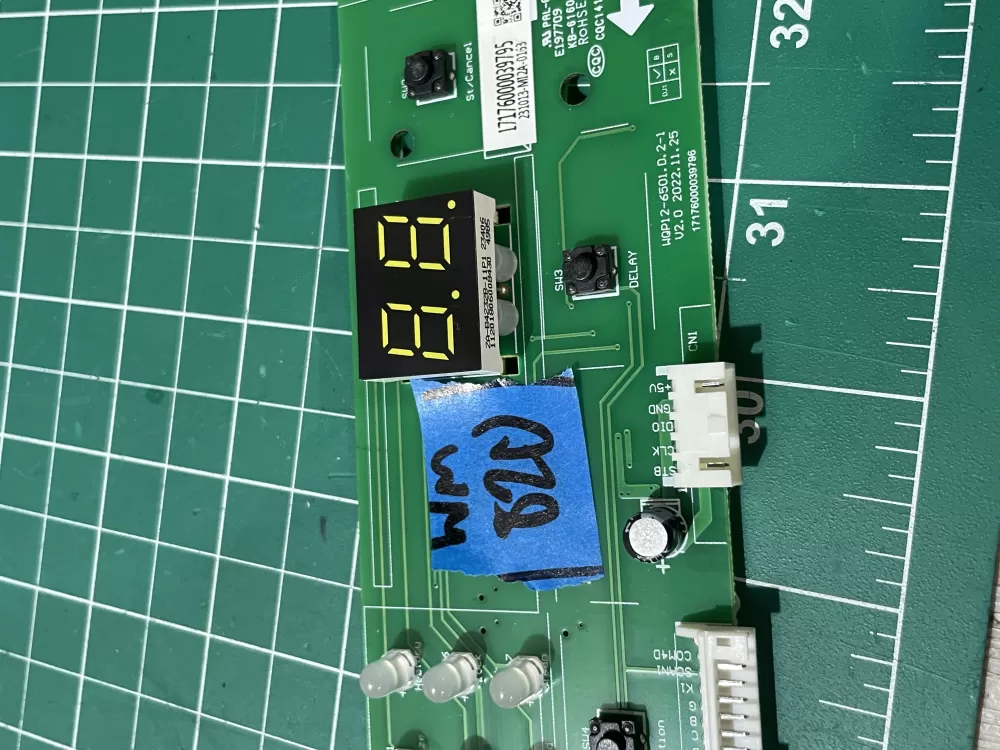 Midea 1717600003975 Dishwasher Control Board AZ190132 | Wm820