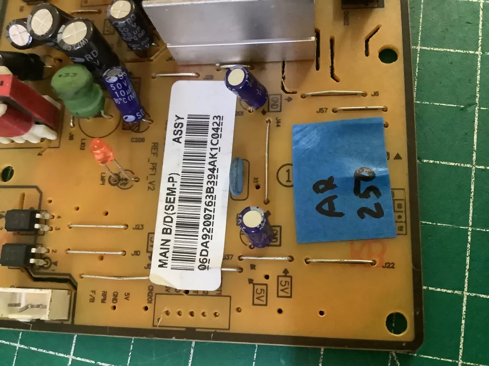 Samsung DA92-00763B Refrigerator Control Board Inverter AZ192390 | AR250