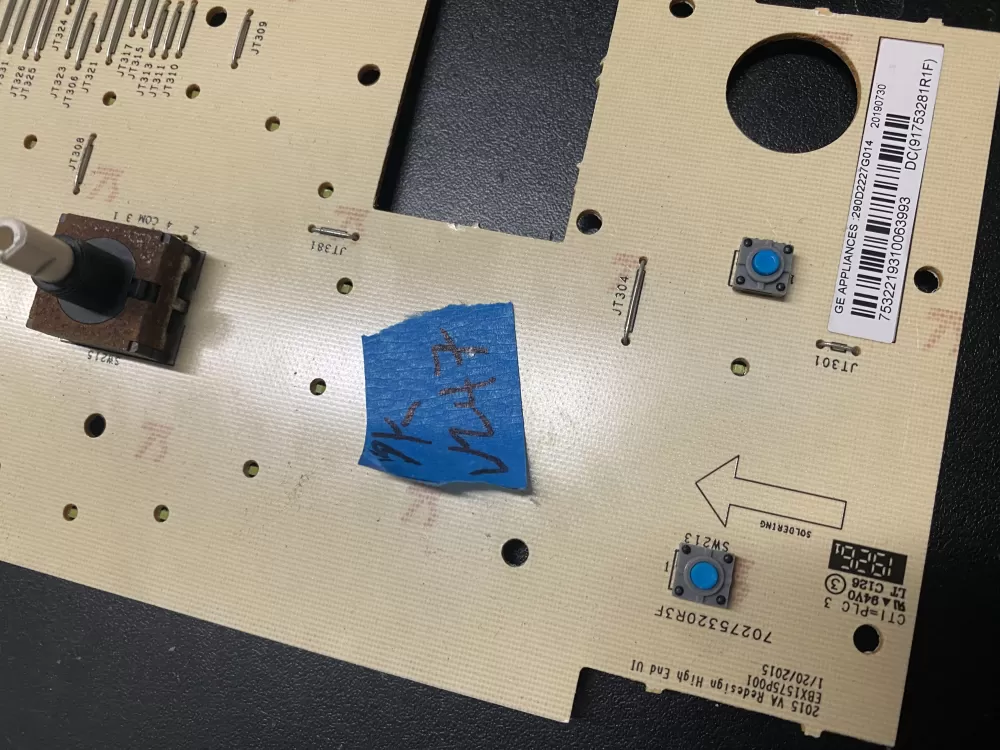 GE 290D2227G014 Washer Control Board AZ6781 | BKV247