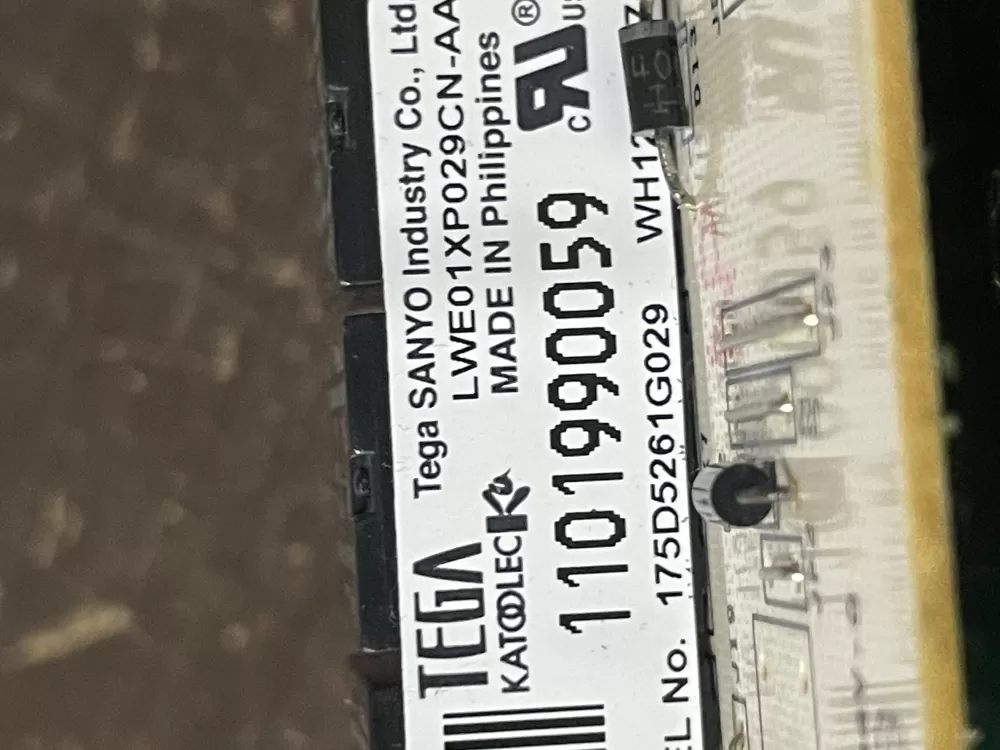 GE 175D5261G029 EBX1129P004 WH12X10475 Washer Control Board AZ47212 | Wm605