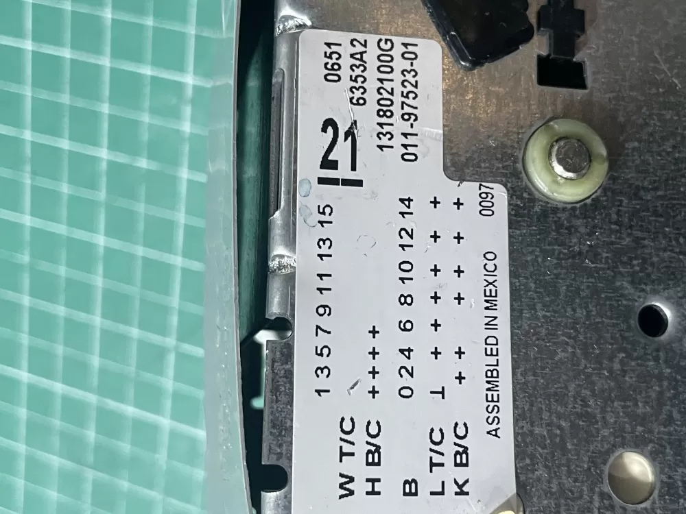 GE Frigidaire Kenmore Electrolux 131802100G Washer Timer AZ196527 | Wm1129