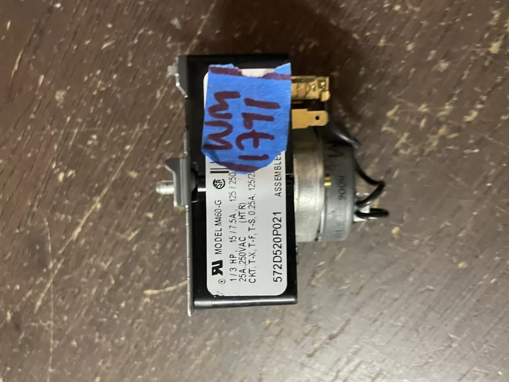 GE 572D520P021 WE4M271 Dryer Timer AZ48959 | Wm1791