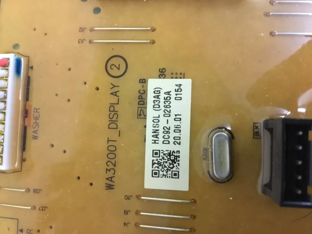 Samsung DC92 02635A Washer Control Board AZ31479 | NR1672
