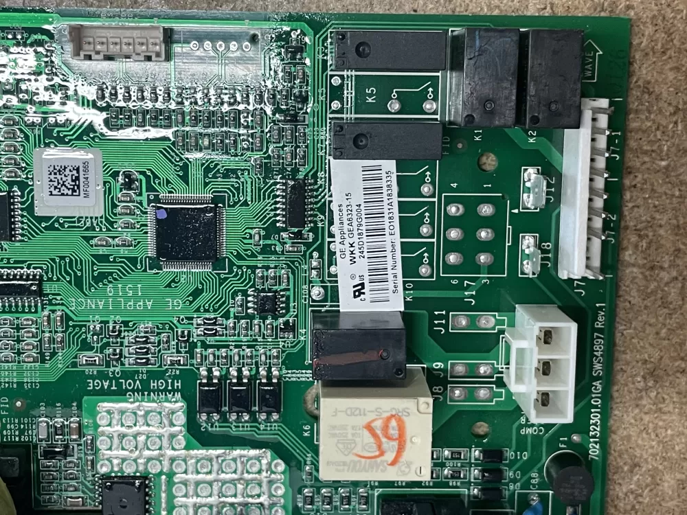 GE 245D1879G004 70213230101GA Refrigerator Control Board AZ20301 | KM1649