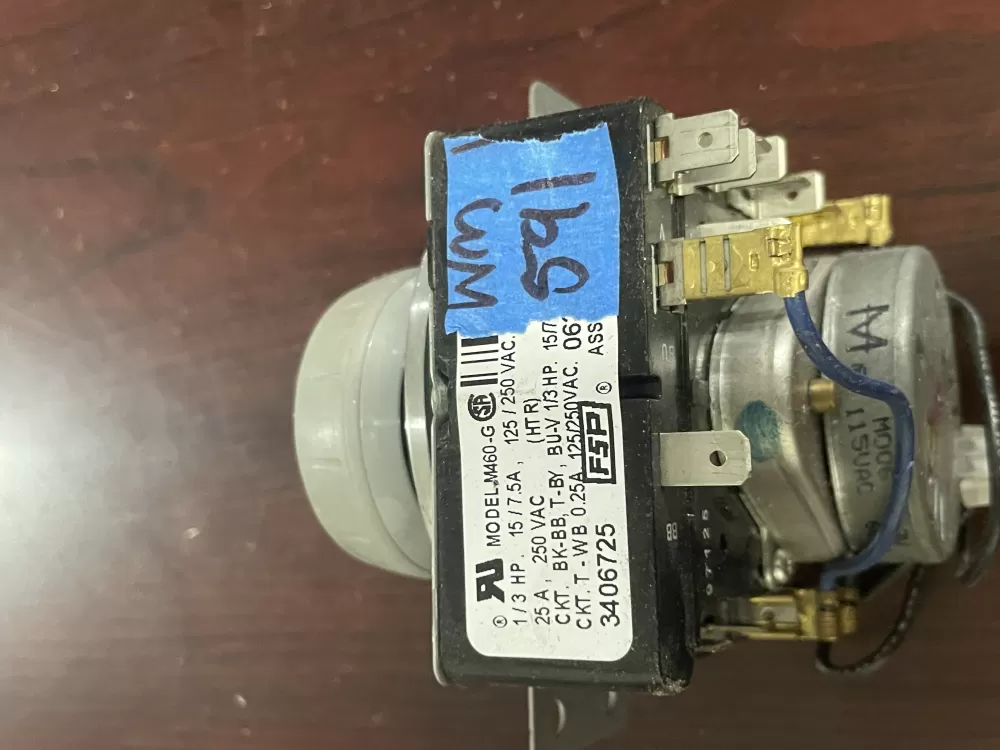 Whirlpool Maytag Amana WP3406725 3406725 AP6008573 Dryer Timer AZ81641 | Wm591