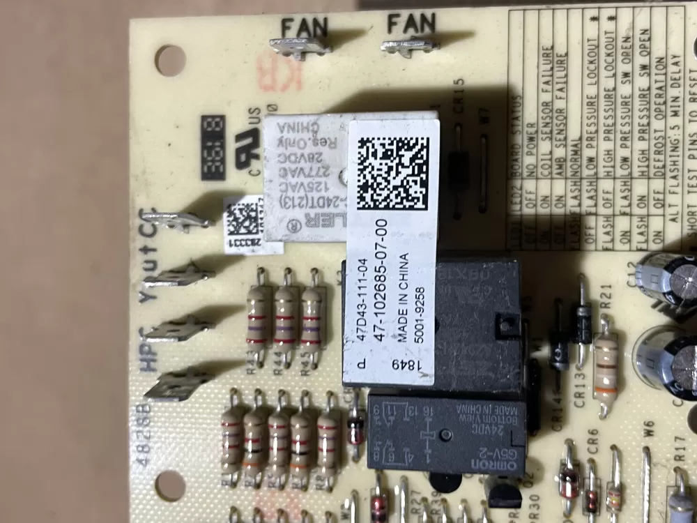 Rheem 47-102685-07-00 Defrost Control AZ72989 | Wm1319