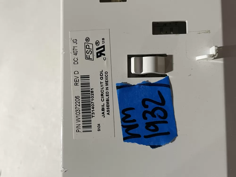 Whirlpool W10254282 Refrigerator Dispenser Control Board AZ227818 | Wm1932
