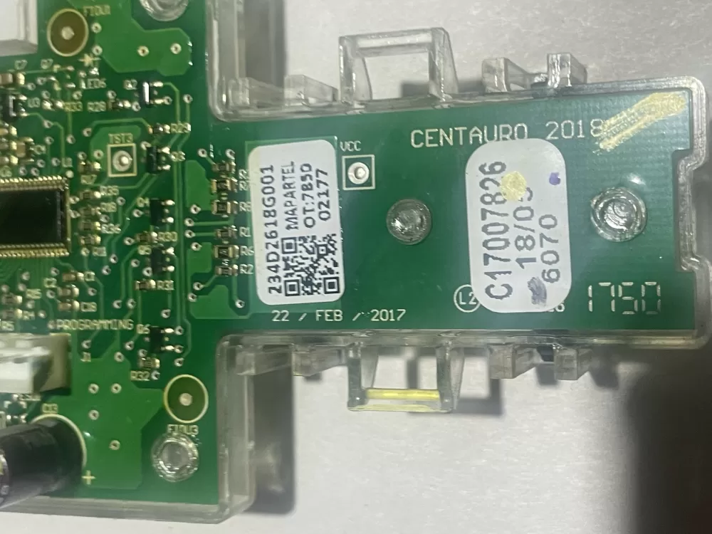 GE 234D2618G001 WE04X27284 Dryer Control Board AZ141206 | Wm2129