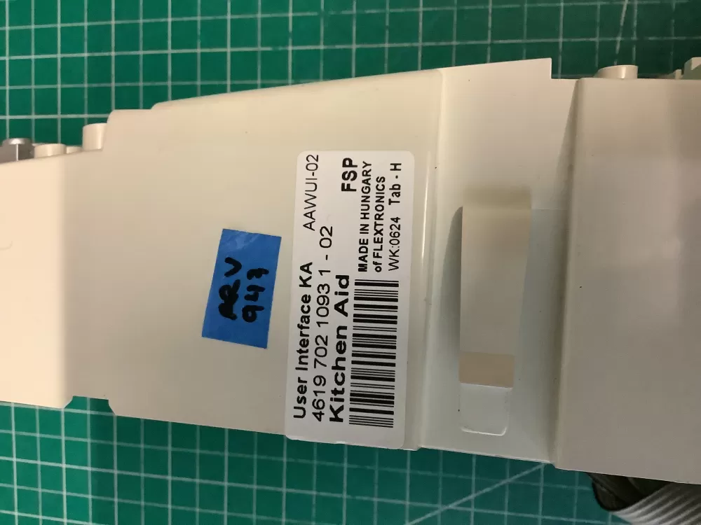KitchenAid 4619 702 1093 1 02 Washer UI Control Board AZ213607 | ARV947