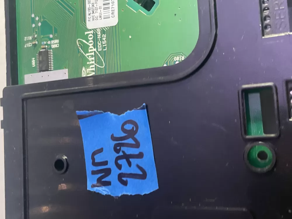 WHIRLPOOL DRYER CONTROL PANEL PART # W10153650  AZ197065 | Wm2726