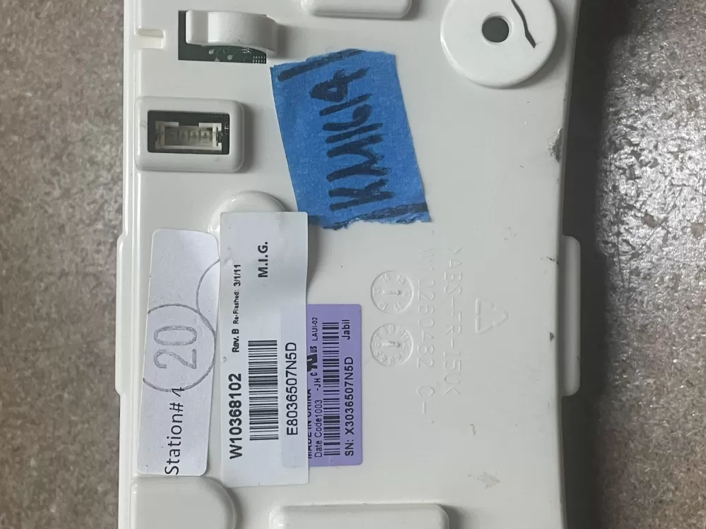 Roper W10444479 PS3504225 Washer Control Board Interface AZ11690 | KM1614