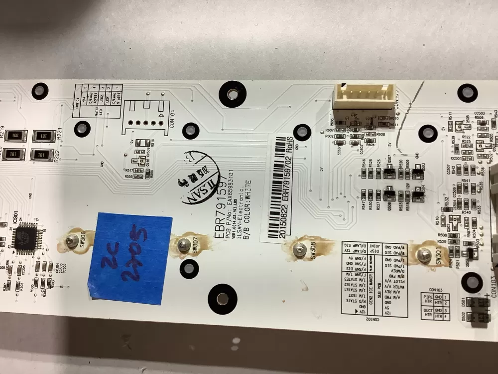 LG EBR79159702 KENMORE Refrigerator Control Board Dispenser AZ183569 | ZC2705