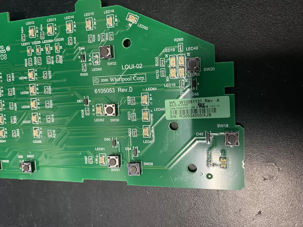 Whirlpool Maytag W10051131 W10051133 Washer Control Board AZ18856 | BK987
