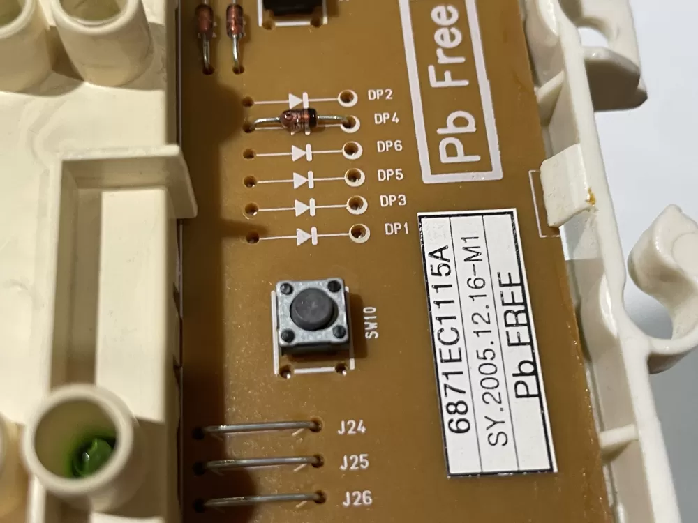 LG 6870EC9129B 6871EC1115A Dryer Control Board AZ178407 | Wmv124