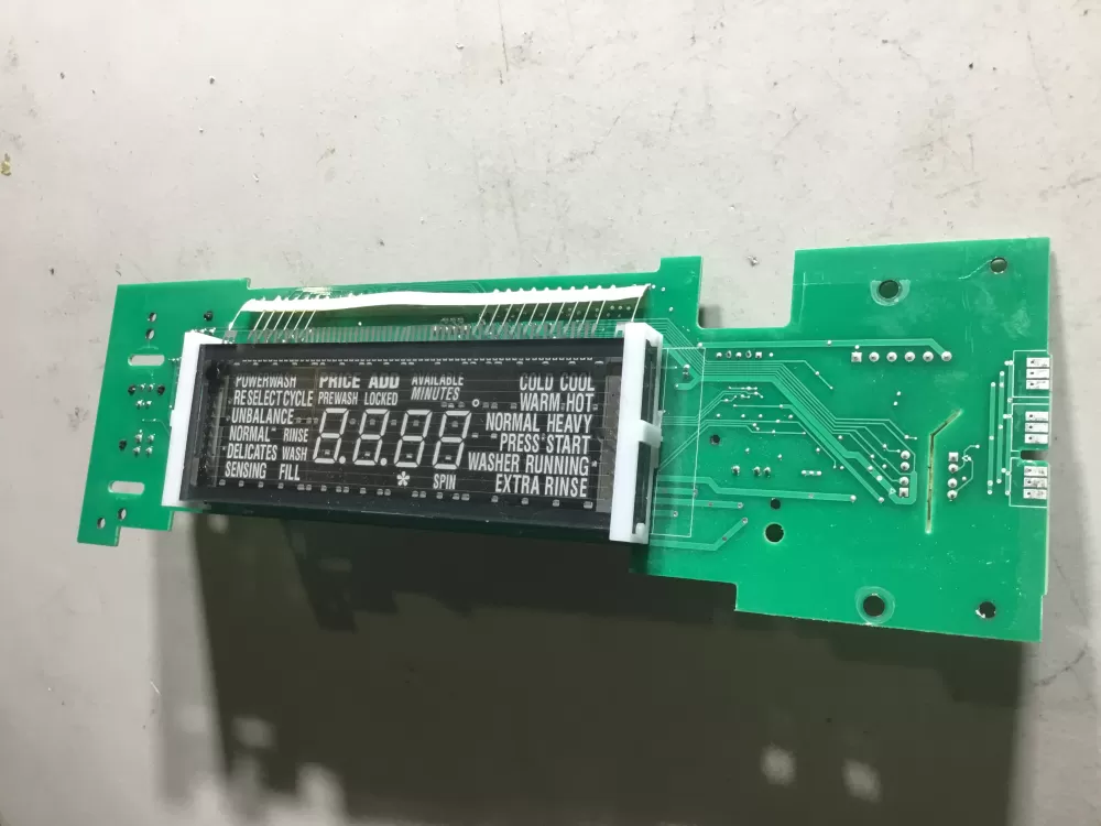 Maytag W11323695  AP6887094  W11229666  W10781747  W10821580  W10821595  W10849076  W10849081  W10866347  W10866387  W10866388  W10873788  W10873812  W10873825  W10881723  W10881724  W10881725  W10895092  W10899812  W10899813  W10903929  W10903932  W10903934  W10909058  W10909059  W10917839  W11033881  W11033882  W11033883  W11051561  W11051562  W11051563  W11085746  W11085747  W11100599  W11105542  W11226801  W11302601 Washer Control Board UI Display
