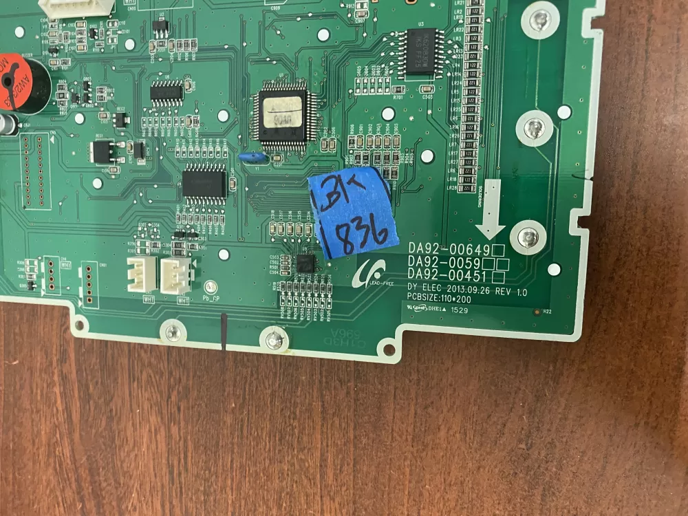 Samsung DA92 00649A Refrigerator Control Board Dispenser AZ47061 | BK836