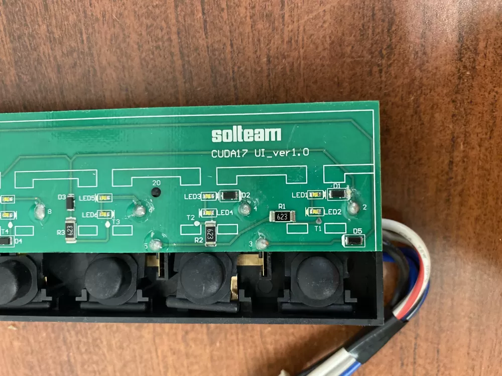 Whirlpool CUDA17 UI_VER1.0 Refrigerator Control Board AZ53712 | BK1856