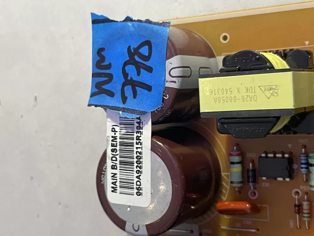 Samsung DA92-00215R Refrigerator Inverter Control Board AZ195778 | Wm778