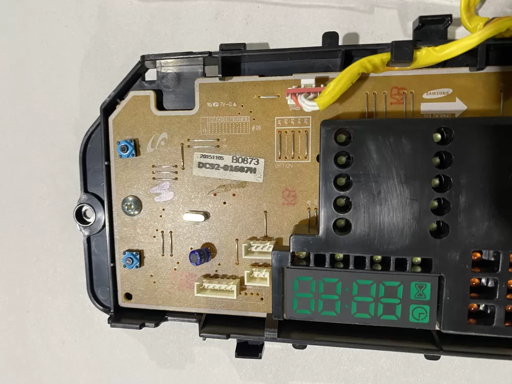 Samsung DC92-01607H Dryer Control Board AZ152630 | BKV789