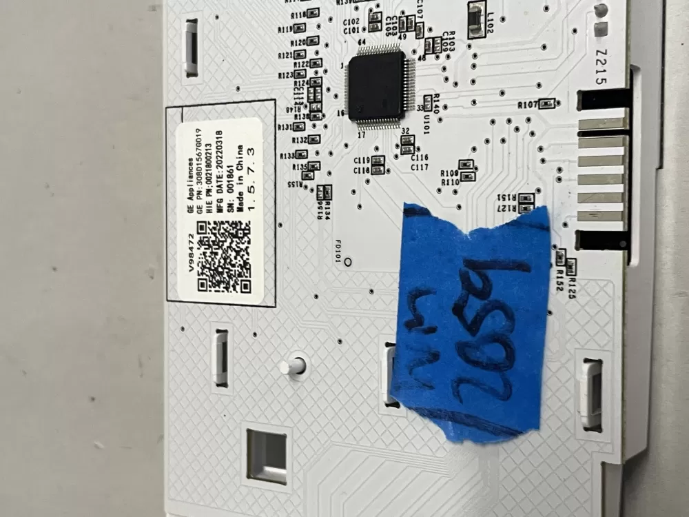 GE 308D1567G004 WH22X34919 Washer Control Board Panel AZ221075 | Wm2059