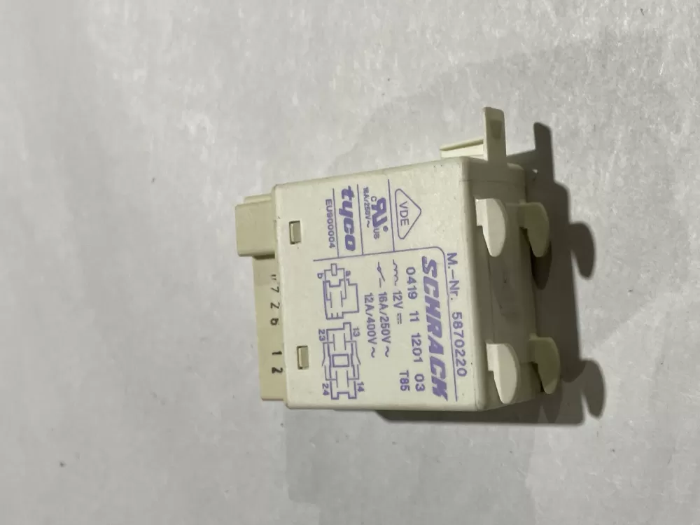 Miele 5870220 Dishwasher Heating Element Relay