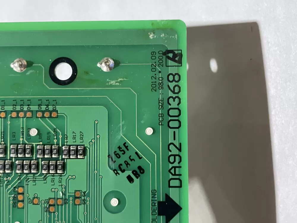 Samsung DA92-00368 B Refrigerator Dispenser UI Control Board AZ189262 | Wm856