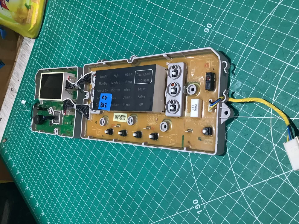 Samsung DC92 00127A Dryer Control Board AZ185374 | AV86w