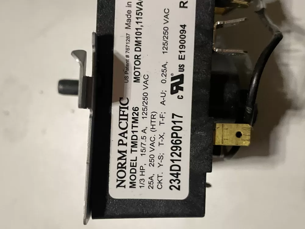 Kenmore General Electric WE4M521 WE04X22654 Dryer Timer AZ30713 | WM201