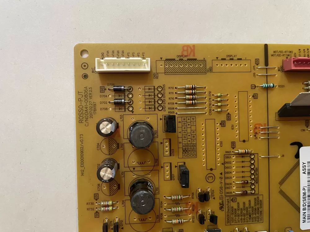 Samsung DA92 00625H Refrigerator Control Board AZ150138 | KM2252
