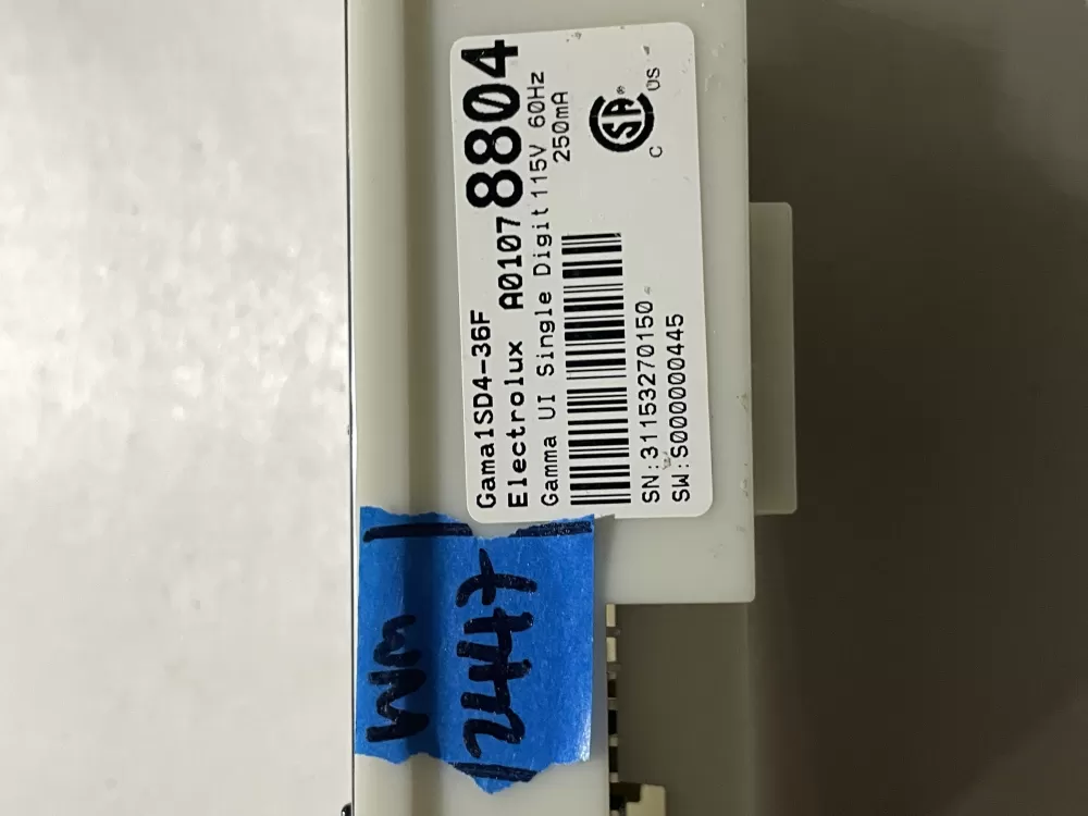 Frigidaire A01078804 242207704 Refrigerator UI Control Board AZ201267 | Wm2447