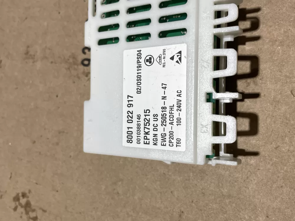 Bosch 8001-022-917 EPK75215 Refrigerator Power Control Board AZ66248 | Wm1875