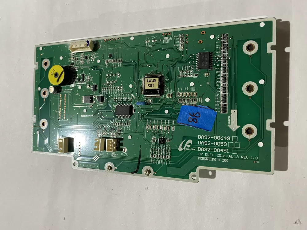 Samsung DA92 00649A Refrigerator Control Board Dispenser AZ195543 | BK88