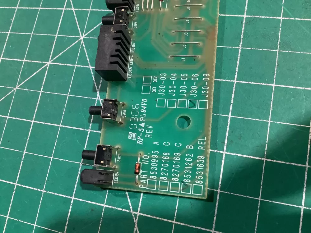 KitchenAid WP8531262 Dishwasher User Interface Board AZ146146 | NR2451