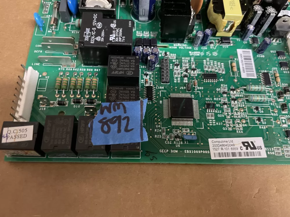 GE 200D4864G049 EBX1069P005 Refrigerator Control Board AZ102476 | Wm893