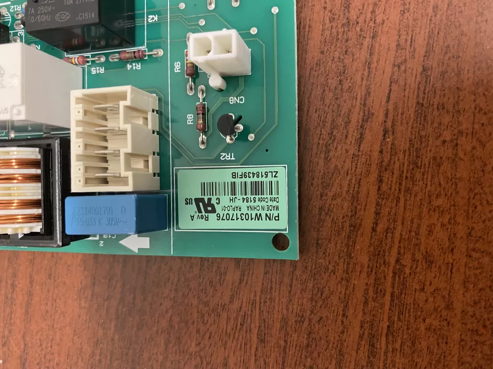Whirlpool  KitchenAid  Kenmore  Jenn-Air AP6019378 W10205552 W10268635 W10317076 WPW10317076 PS11752684 Refrigerator Control Board