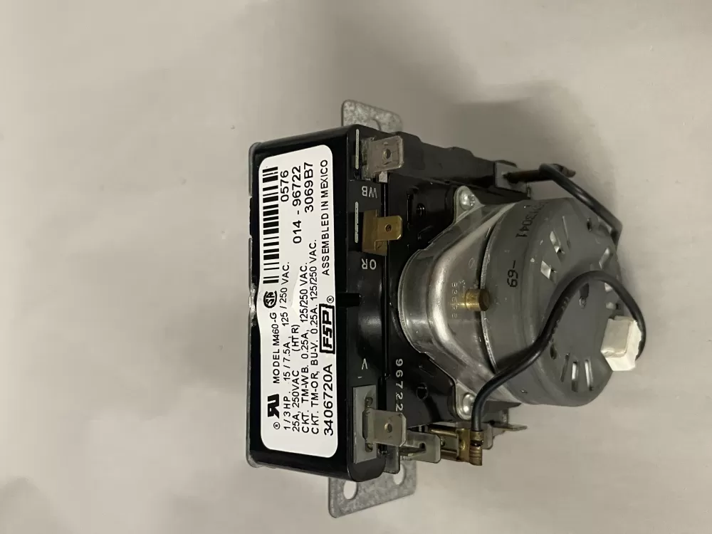 Whirlpool 3406720A PD00055932 3406720 529119 Dryer Timer AZ223453 | Wm2113